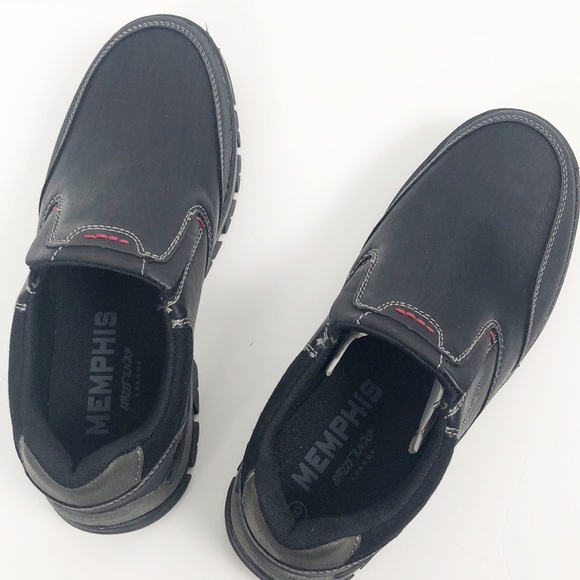 Memphis One Men’s Casual Slip-on Shoes Black Sz 9 - Picture 4 of 7